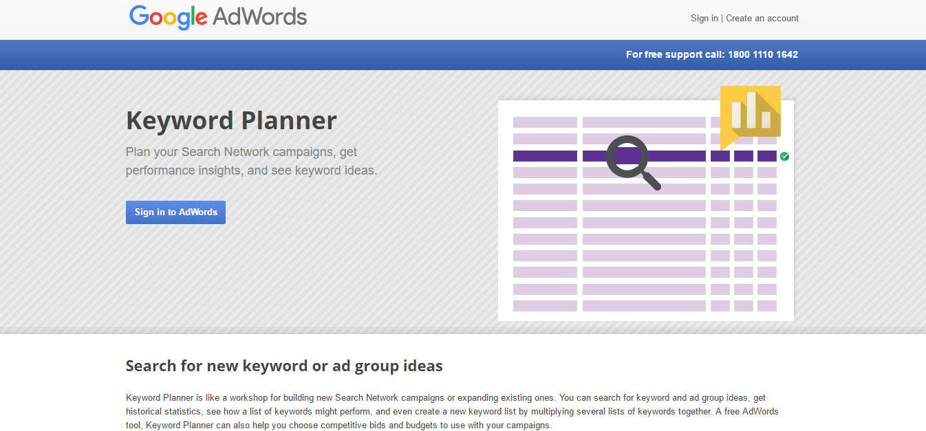 Google Keyword Planner