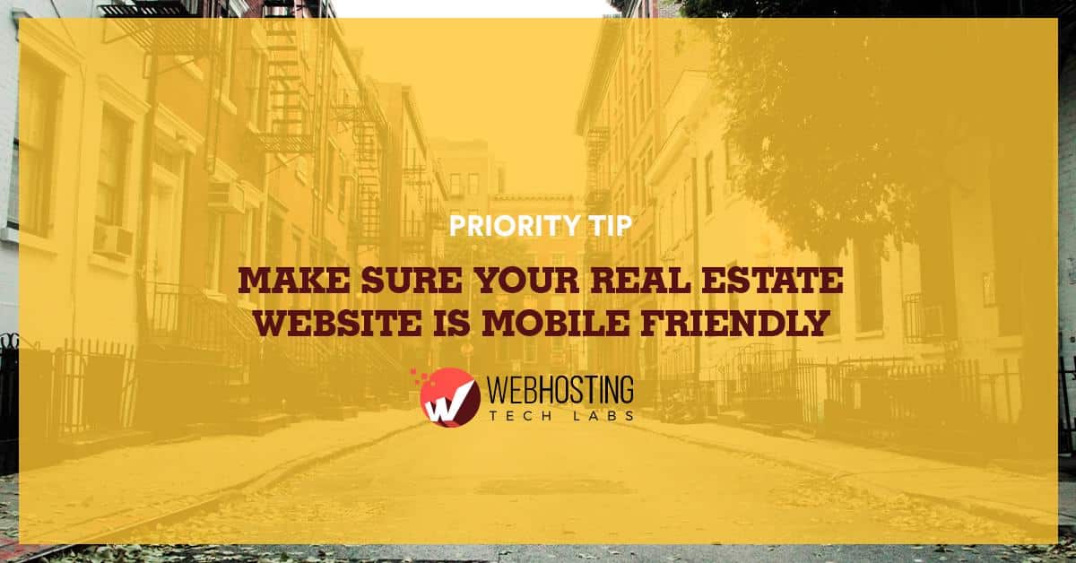 Make sure your real estate website is mobile-friendly