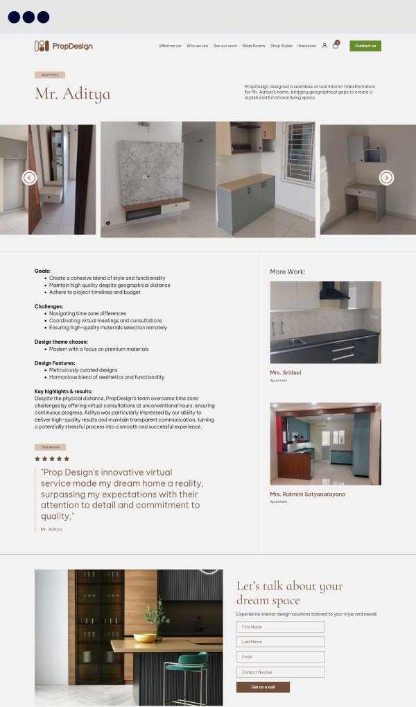 PropDesign Portfolio Detail