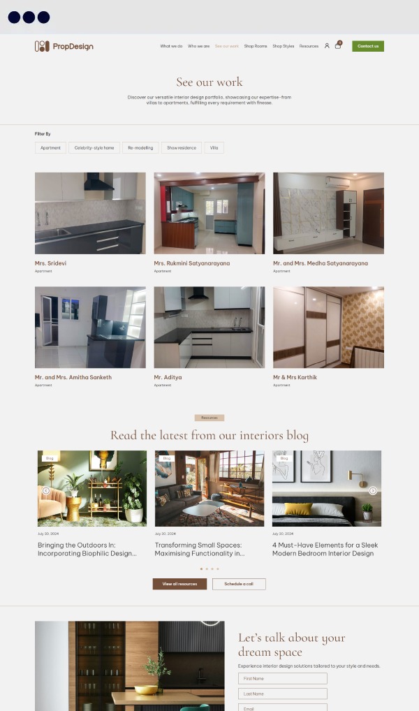 PropDesign Portfolio