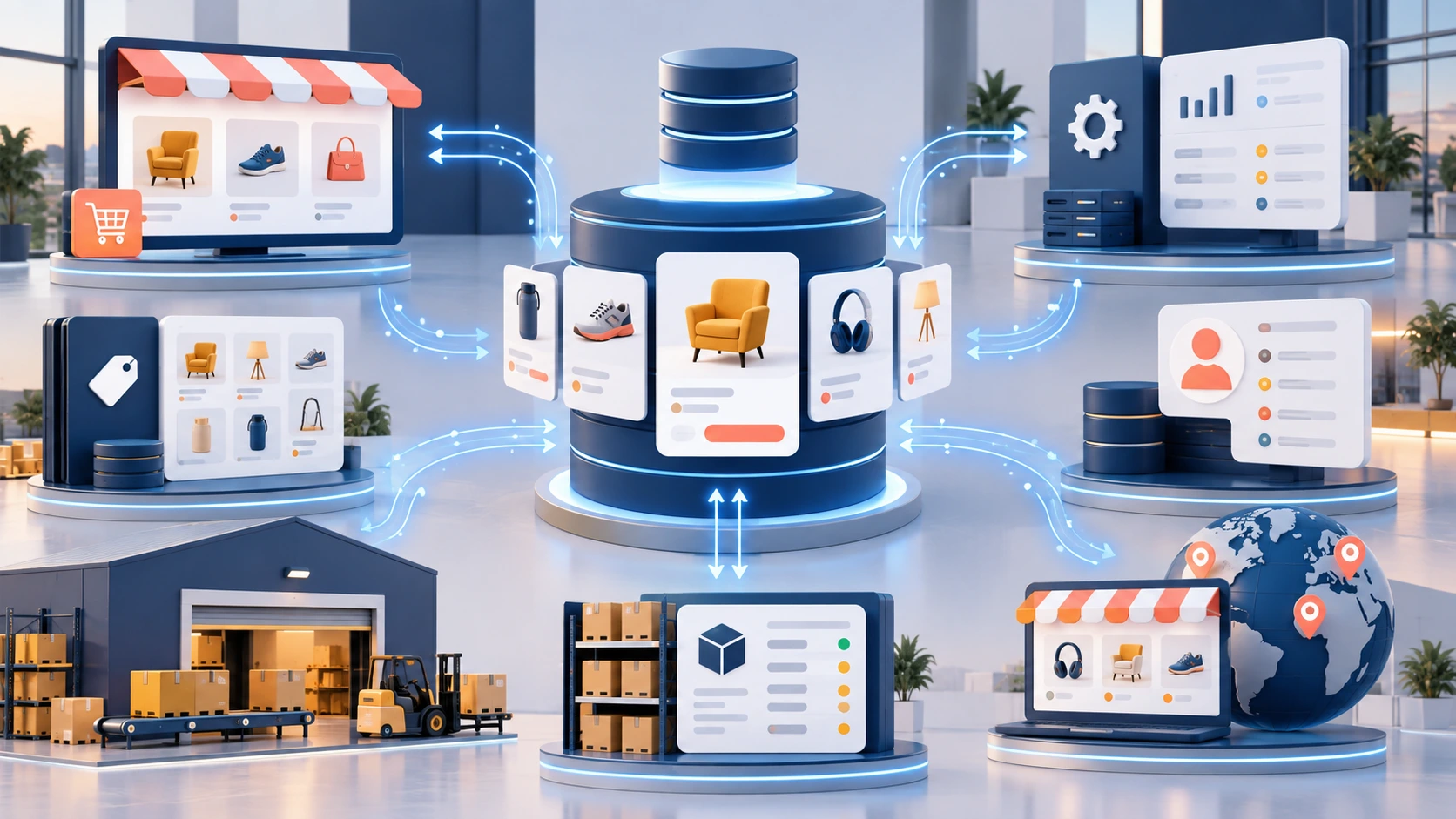 Connected commerce data hub